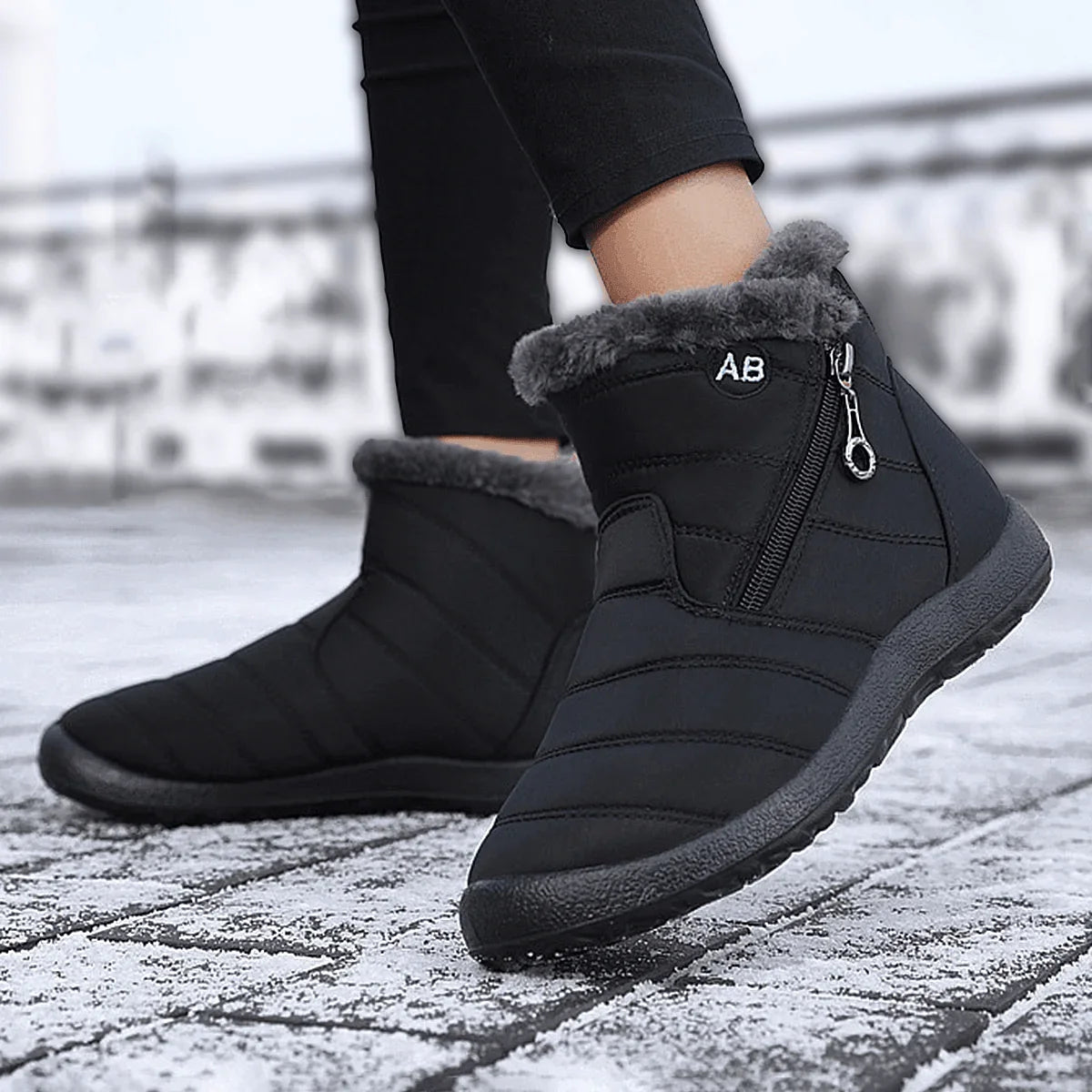 Bota de Inverno RideConfort® Peluciada e Impermeável - Ride Up