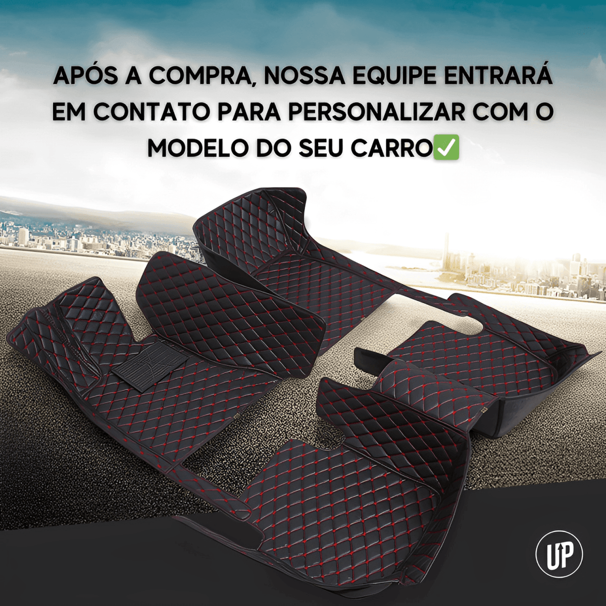 Kit de Tapetes Automotivos Personalizado Sob Medida - Luxo e Conforto para seu Carro - Ride Up