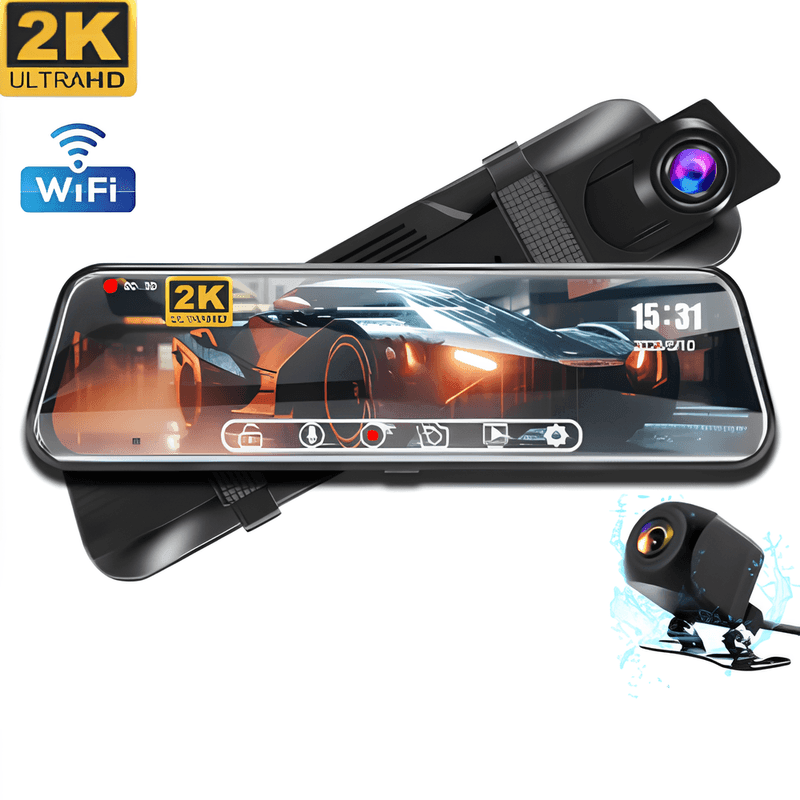 Retrovisor Smart Automotivo PRO + Brinde Câmera de Ré - Ride Up