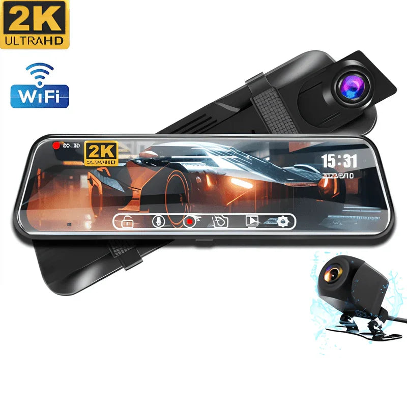 Retrovisor Smart Automotivo PRO + Brinde Câmera de Ré - Ride Up