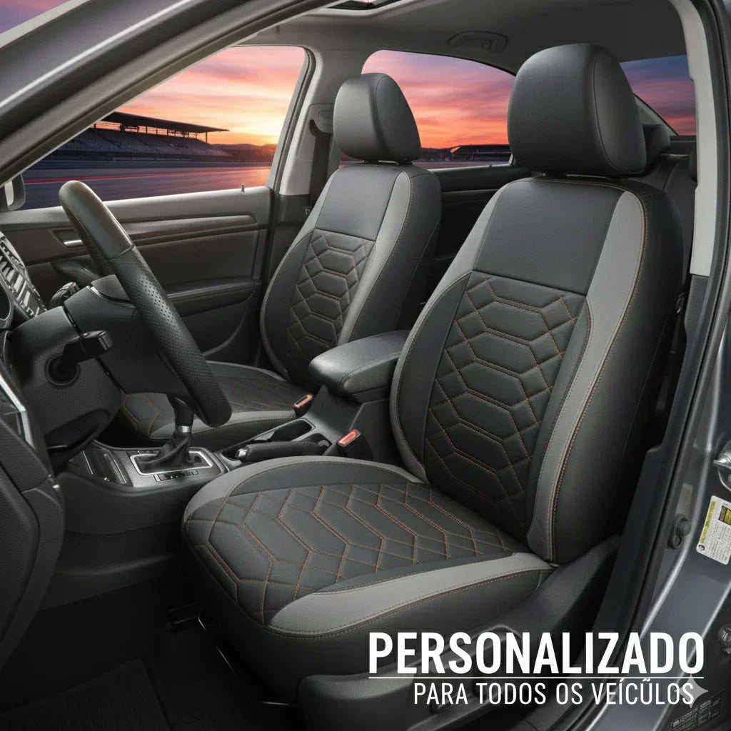 Kit Capa de Banco Automotivo de Couro Premium
