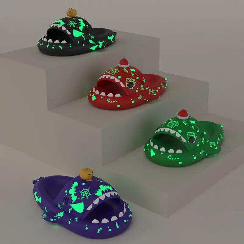 Chinelo de Tubarão Florescente SharkHalloween - Ride Up