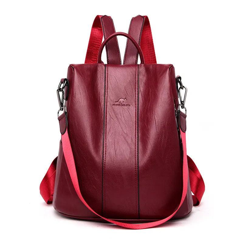Mochila Feminina Vintage de Couro - Ride Up