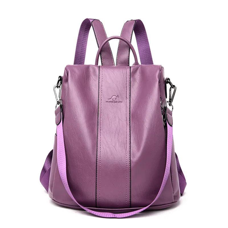 Mochila Feminina Vintage de Couro - Ride Up