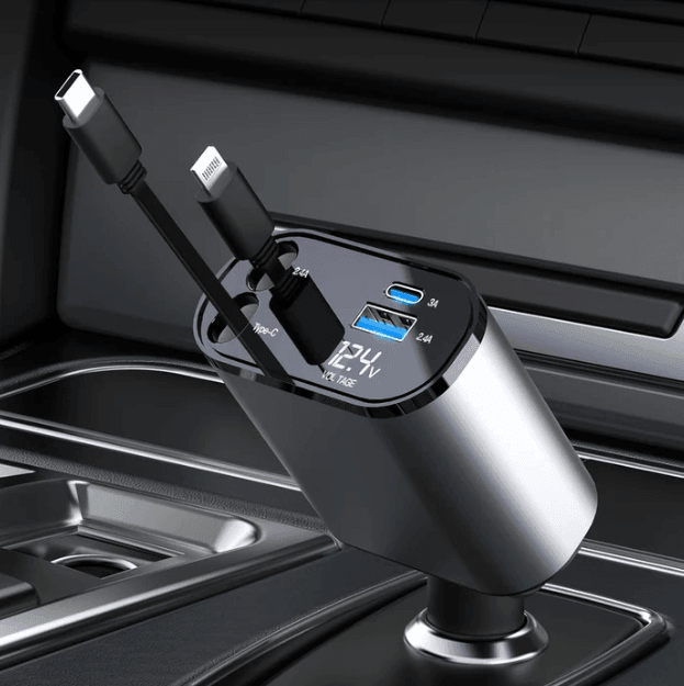 Carregador Automotivo Ultra Rápido Up | 4 EM 1 + BRINDE EXCLUSIVO - Ride Up