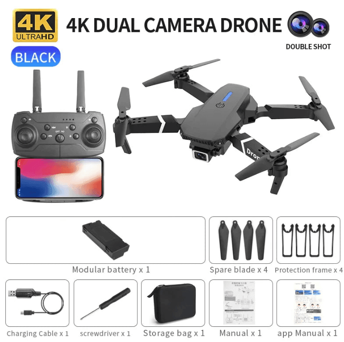 Drone Profissional Up88 4K - Ultra Angular - Ride Up