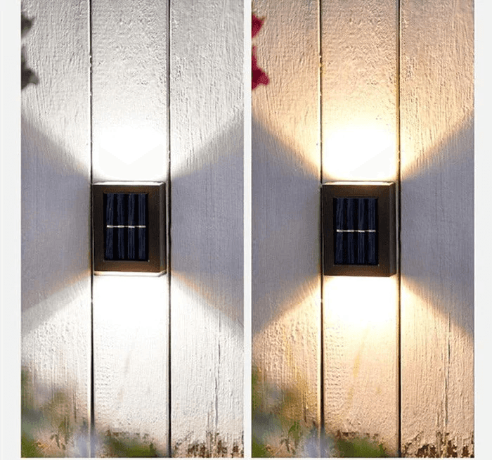 Solar Up LED - Luminária Externa Solar com 2 Feixes - Ride Up