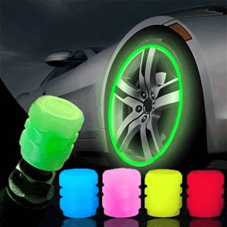 Tampa Fluorescente para Bico de Pneus - RideBright - Ride Up