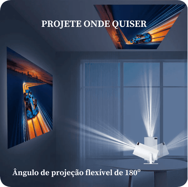 Projetor Portátil 4K Wifi - Ride Up