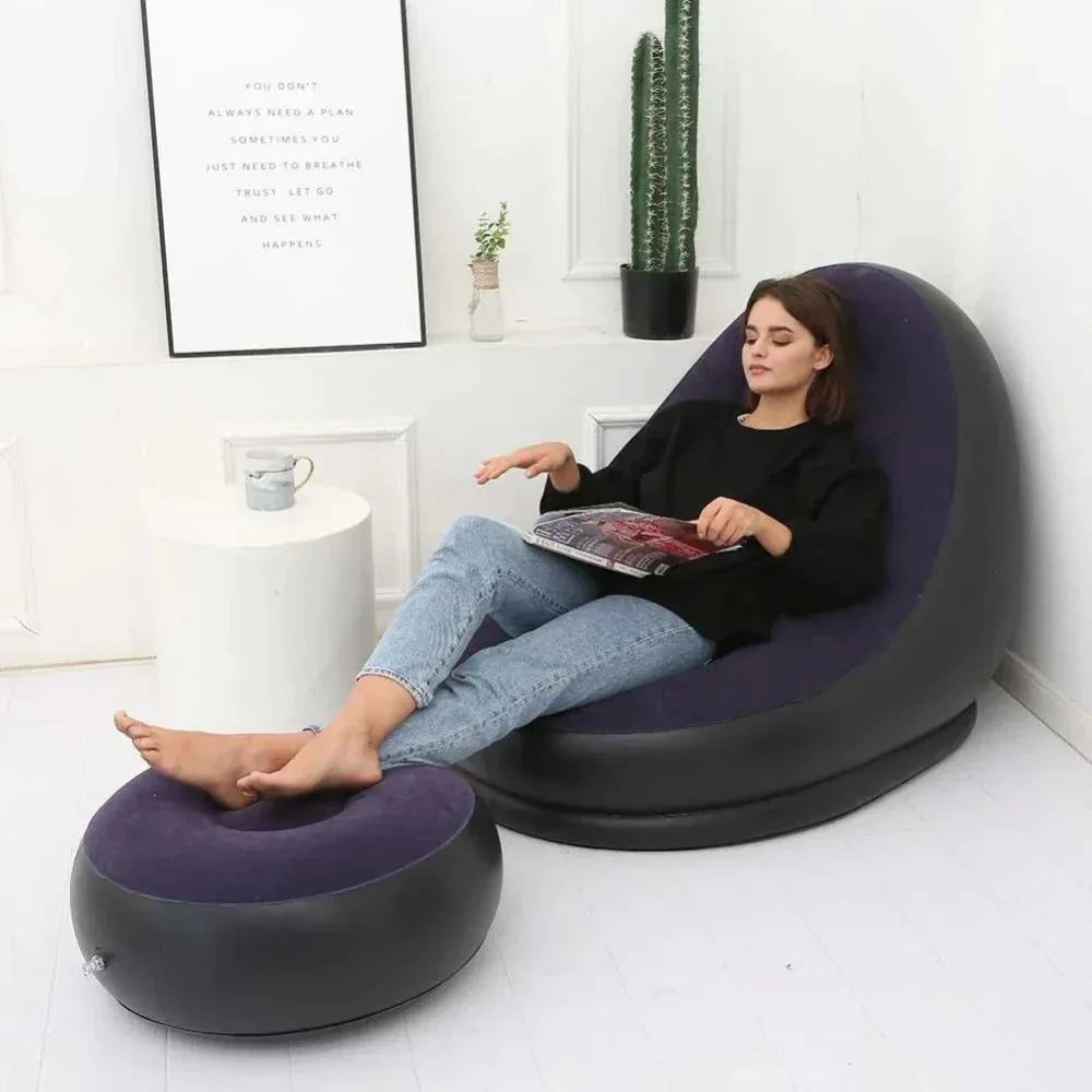 Sofá Poltrona Inflável Impermeável – Conforto em Qualquer Lugar