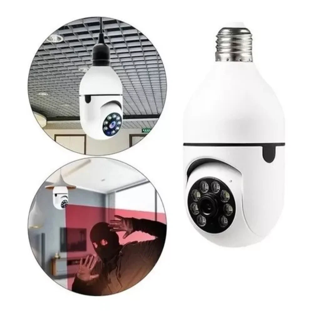 Câmera De Segurança 360° Visão Noturna WI-FI