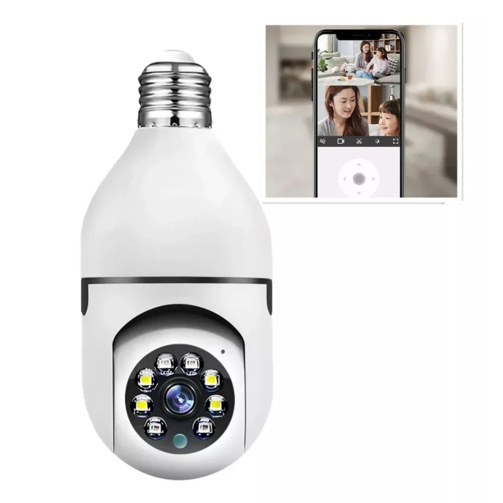 Câmera De Segurança 360° Visão Noturna WI-FI