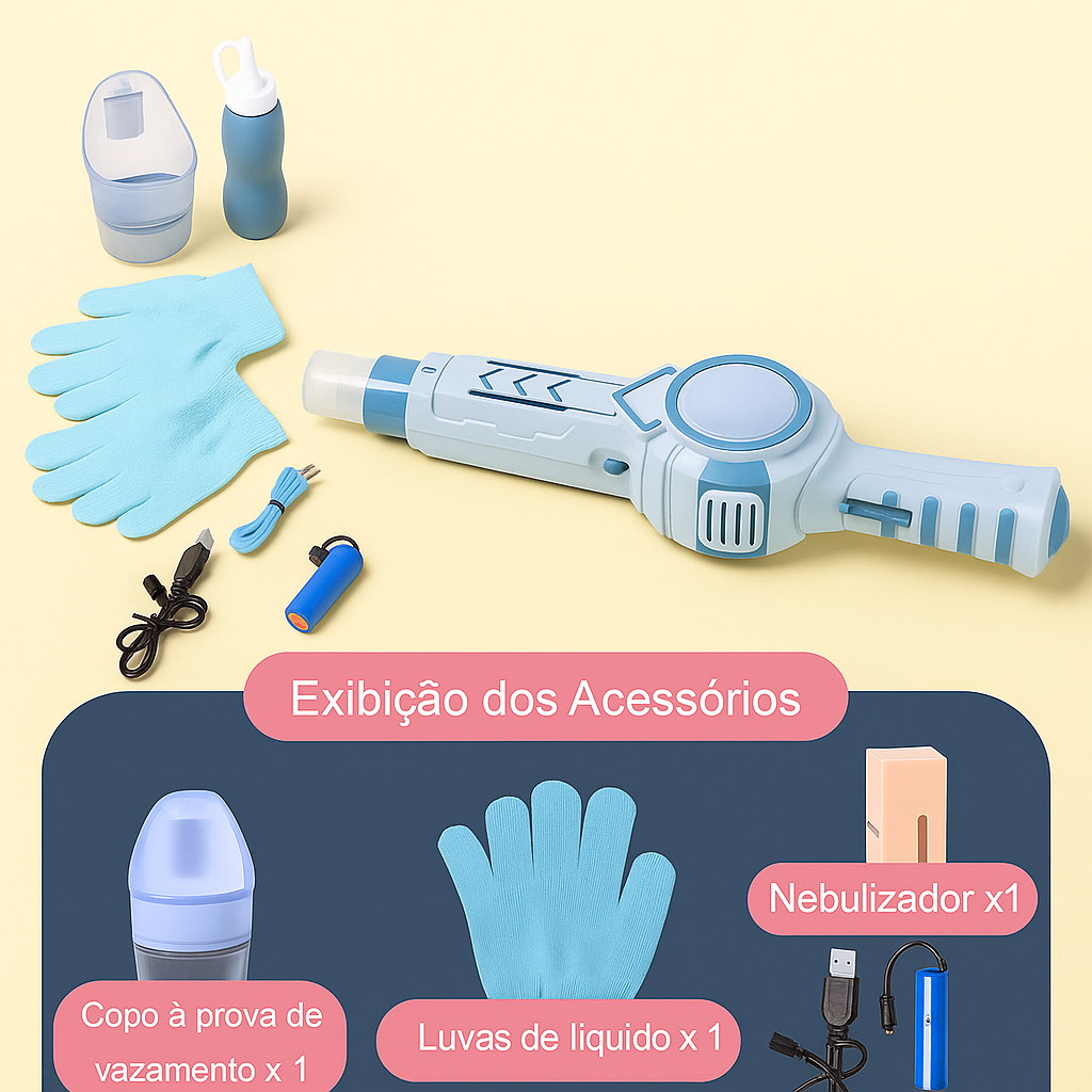 Varinha Mágica de Bolha de Sabão com Fumaça