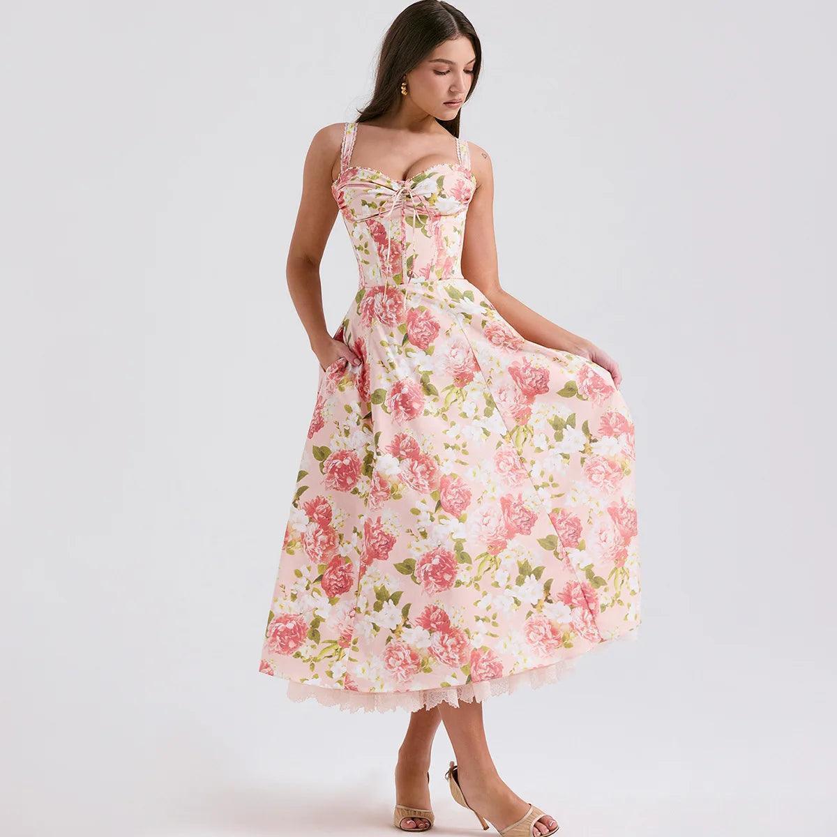 Vestido Midi Summer Floral - Ride Up 
