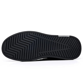 Tênis Masculino de Couro Sport FlatUp® + Pulseira de Prata de Brinde - Ride Up 