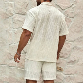 Conjunto de Verão Masculino de Linho