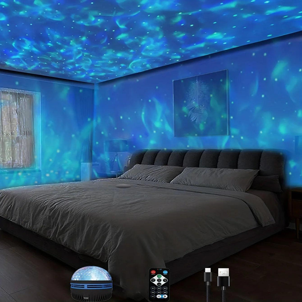 Projetor EstrelarUp de Oceano para o Quarto - Ride Up 