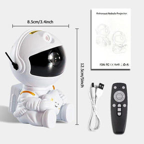 Luminária Astronauta Galaxy - Projetor de Céu Estrelado - Ride Up 