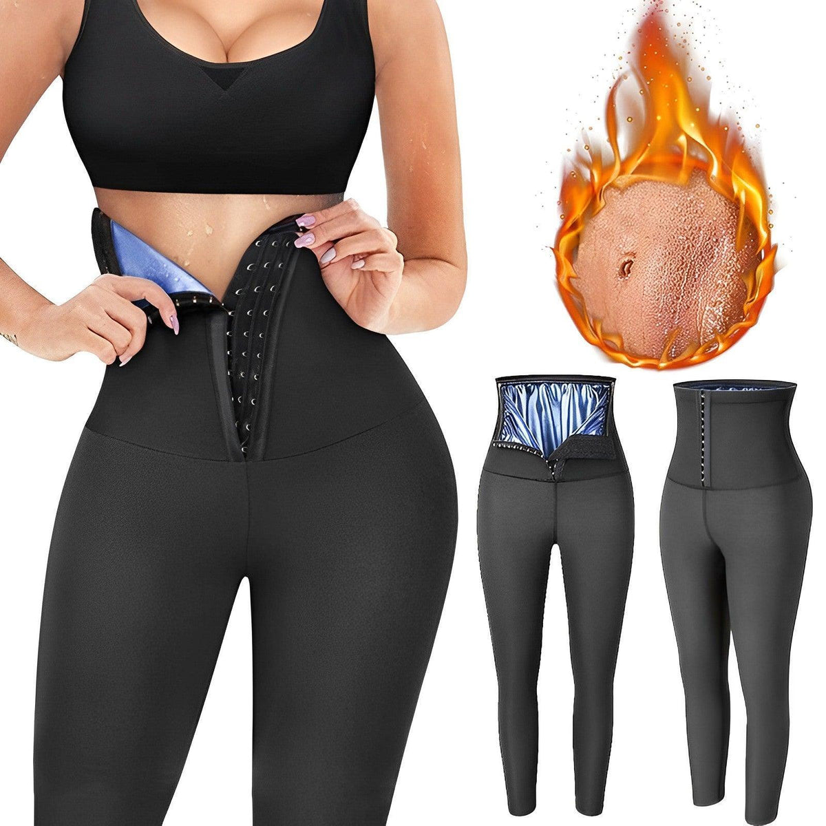 Calça Efeito Sauna®- Modela Cintura - Ride Up 