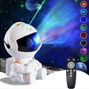 Luminária Astronauta Galaxy - Projetor de Céu Estrelado - Ride Up 