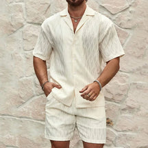 Conjunto de Verão Masculino de Linho