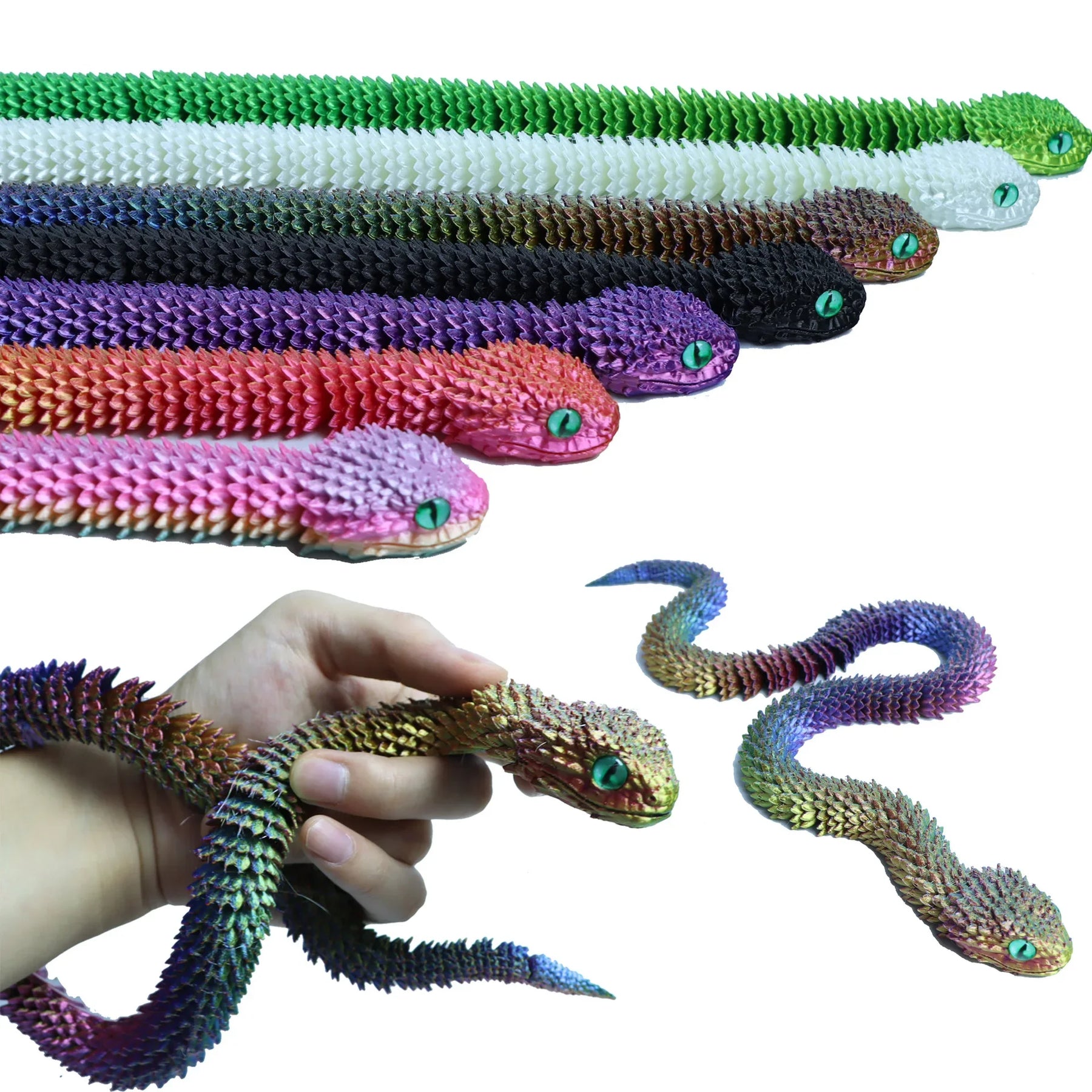 Cobra De Brinquedo 3D Luminosa RideSnake®