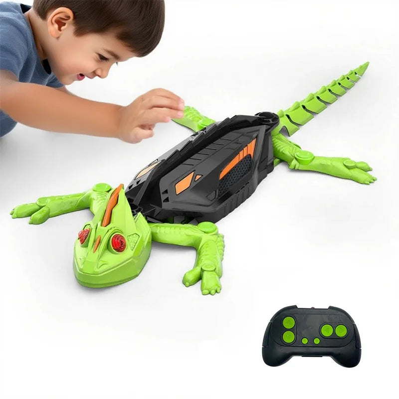 Brinquedo Robô Lagarto Elétrico Que Escala Paredes
