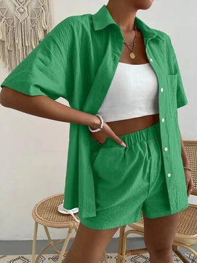 Conjunto Feminino Camisa e Shorts Aline - Ride Up 