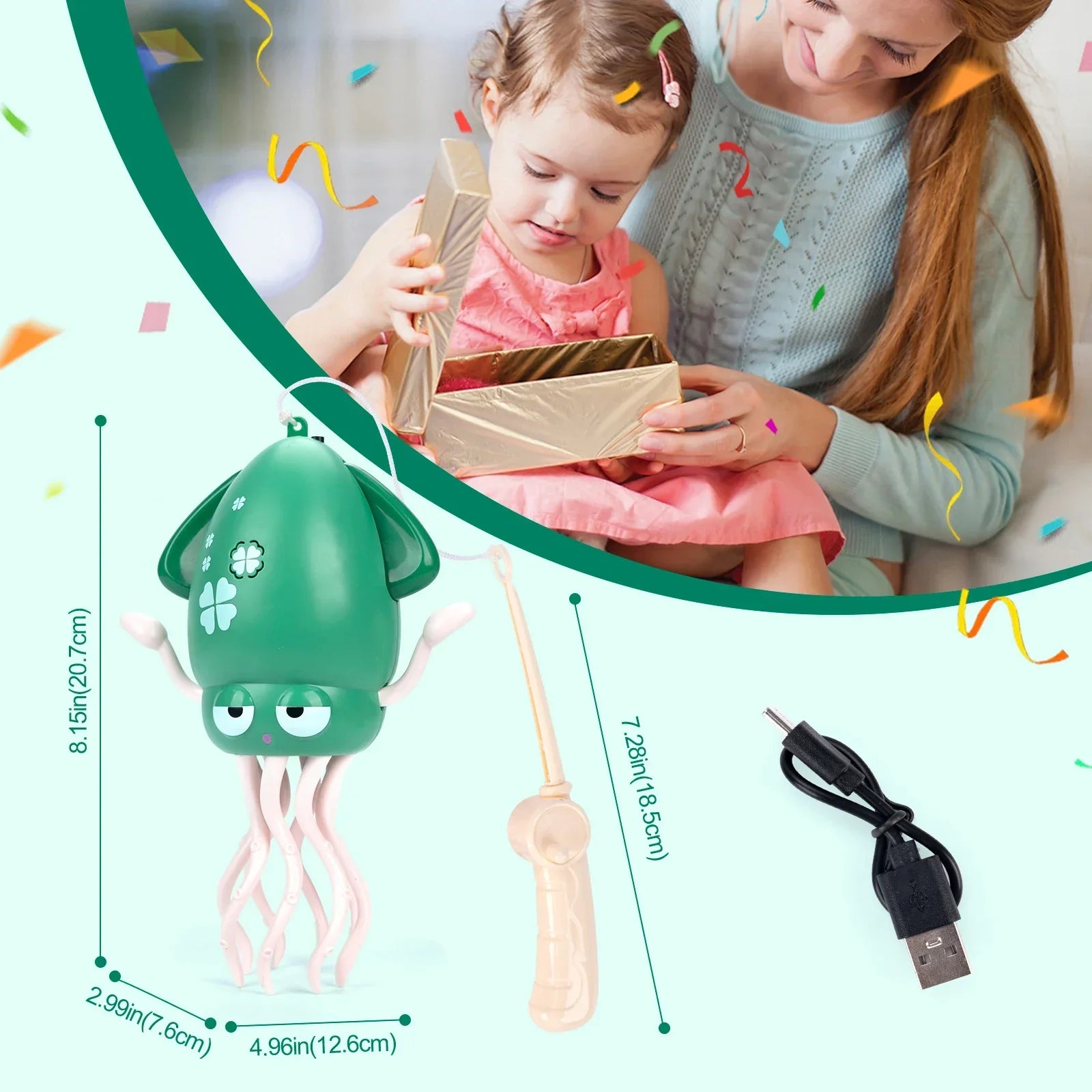 Brinquedo Polvo Dançante Eletrônico - Diversão Para Crianças e Bebês