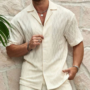 Conjunto de Verão Masculino de Linho
