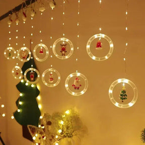 Cortina de Luzes de Led Decorativas Para o Natal - Ride Up 