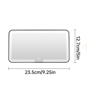 Espelho de Maquiagem Para Carro Com LED