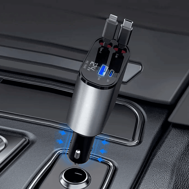 Carregador Automotivo Ultra Rápido Up | 4 EM 1 + BRINDE EXCLUSIVO - Ride Up 
