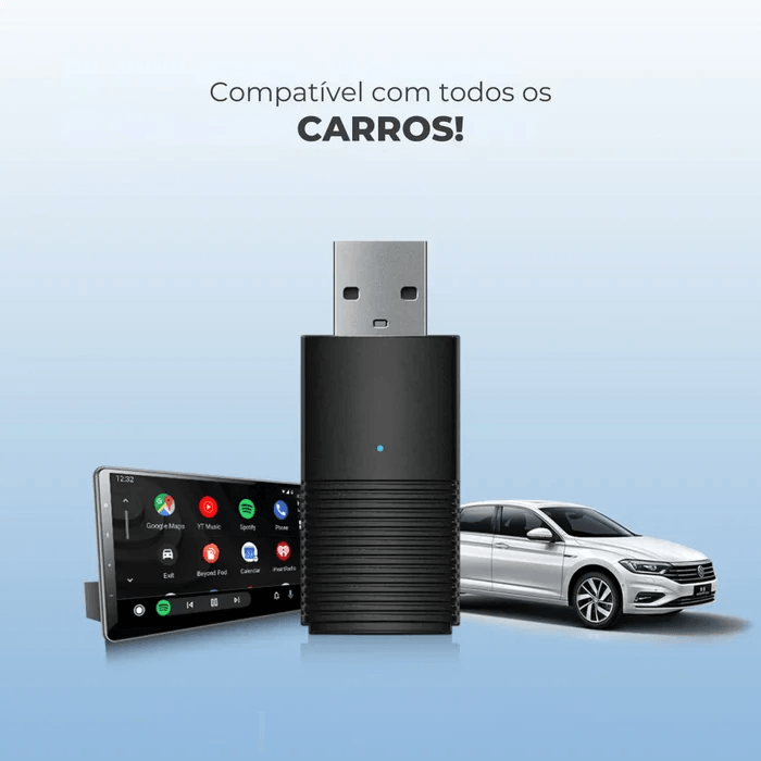Adaptador Carplay/Android Sem Fio 2 em 1 - DriveUp® - Ride Up 