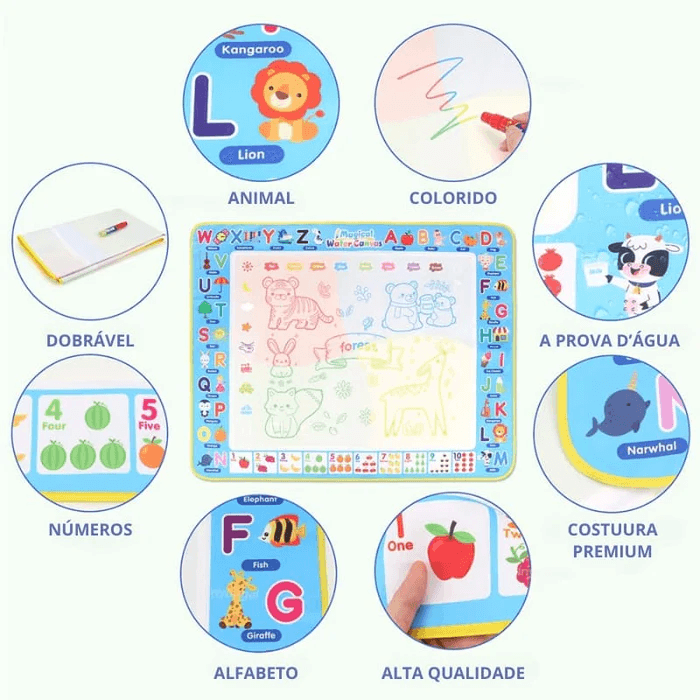 Tapete de Atividades Mágico Infantil - A Base D’água - Ride Up 
