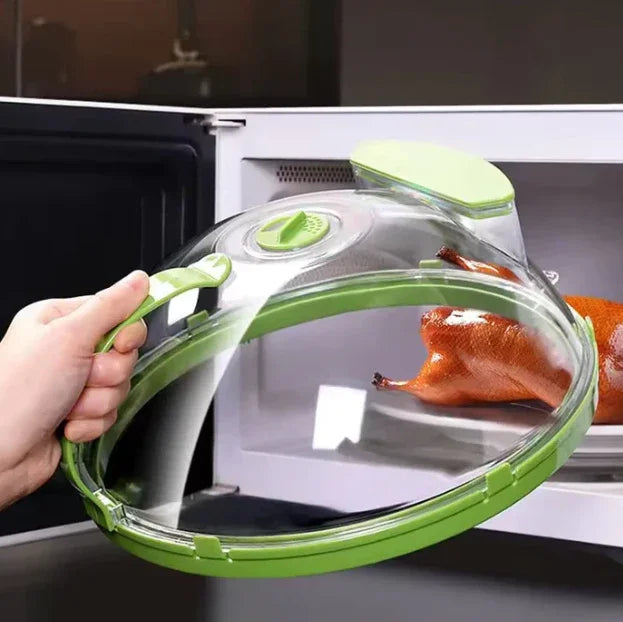 Tampa De Micro-Ondas Anti Respingo e Sujeira Para Alimentos
