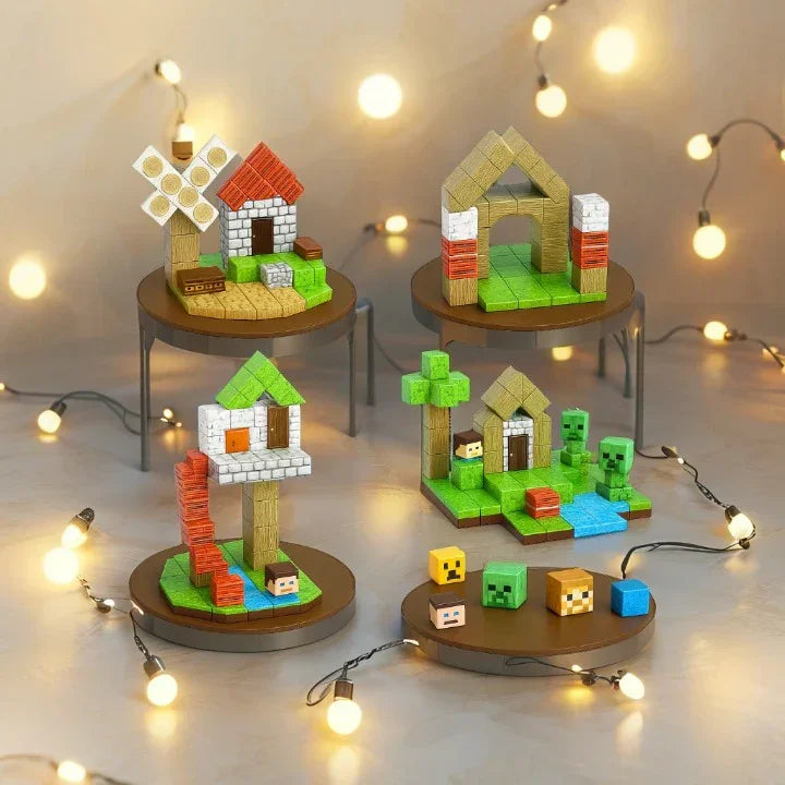 Blocos de Construção Magnética CraftUp - 100 Peças