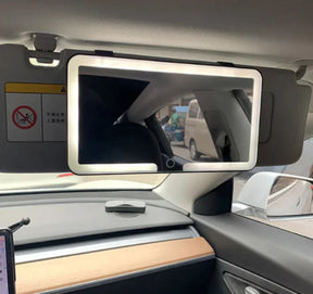 Espelho de Maquiagem Para Carro Com LED