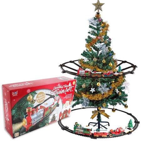 Trem Natalino Elétrico para Árvore de Natal